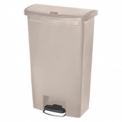 Trash Can Rectangular 18 gal Beige