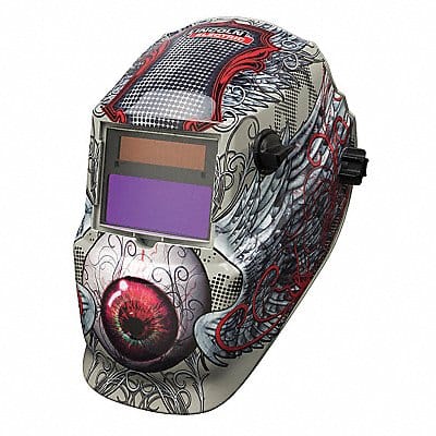 Welding Helmet Shade 9 to 13 Tan/Red