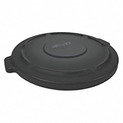 J2224 Trash Can Top Flat Snap-On Closure Black