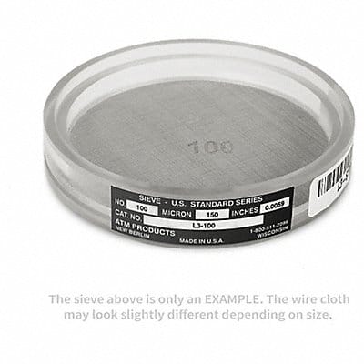 Testing Sieve 75 micron 0.625in. D