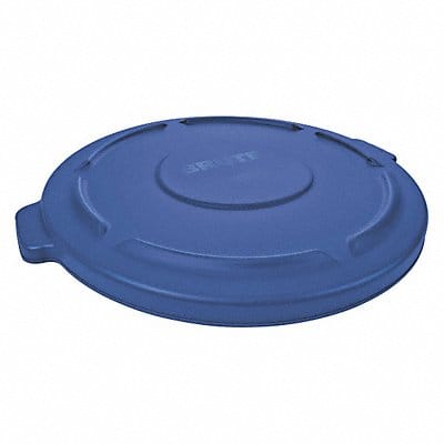 D1937 Trash Can Top Flat Snap-On Closure Blue