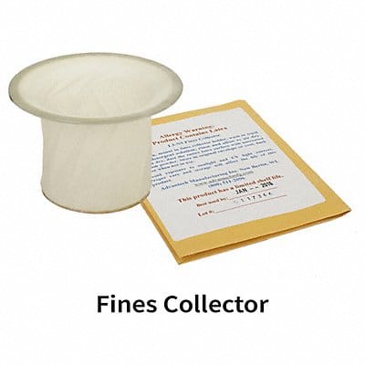 Fines Collector 3 in Dia 1/4 in D