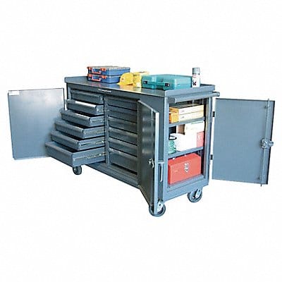 Rolling Tool Cabinet Gray Ind Prem Duty