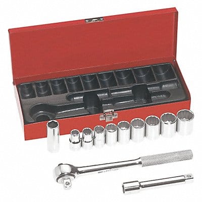 12-Piece Drive Socket Wrench Set