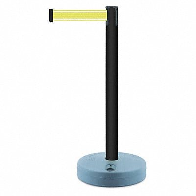 Barrier Post with Belt Black Post 38 H