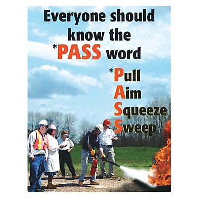 Safety Poster 22 in x 17 in Paper