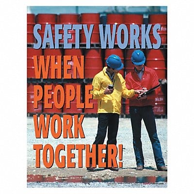 Safety Poster 22 in x 17 in Paper