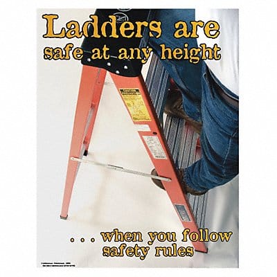 Safety Poster 22 in x 17 in Paper