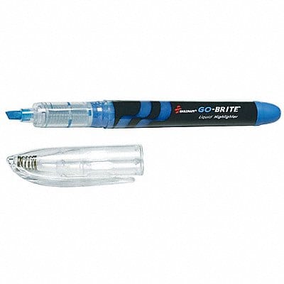 Highlighter Pen Stl Fluorescent Blue PK6