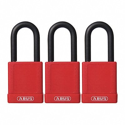 Lockout Padlock KA Red 1-3/4 H PK3