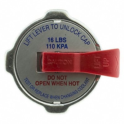 Safety Radiator Cap 14 to 18 lb Metal