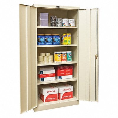 Shelving Cabinet 72 H 36 W Tan