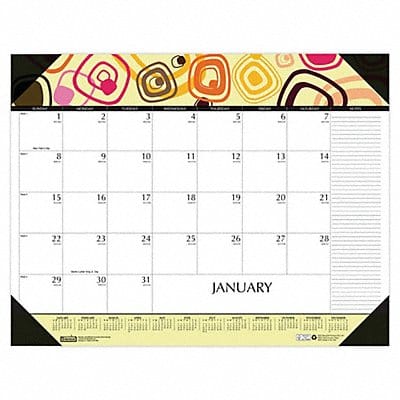 Monthly Calendar 22 x 17 Sheet Various