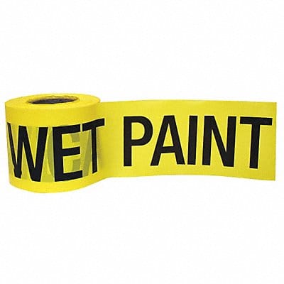 Barricade Tape Yellow 300 ft L 3 in