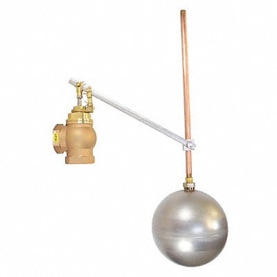 Float Valve Bronze FNPT 100 psi 1-1/4