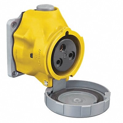 Pin and Sleeve Receptacle 120VAC Yellow