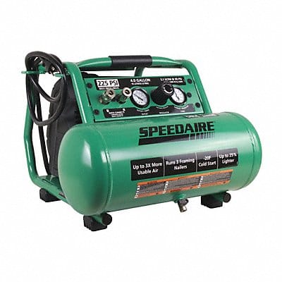 Portable Air Compressor 4 gal Horizontal