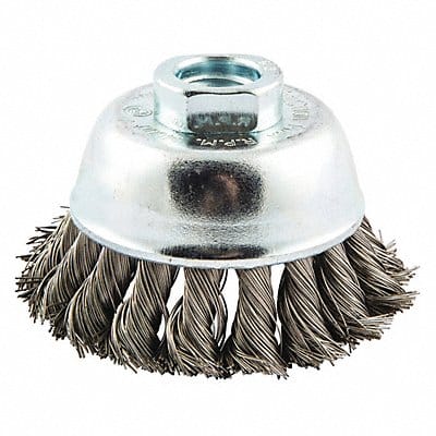 Knot Wire Cup Brush Threaded Arbor Mount