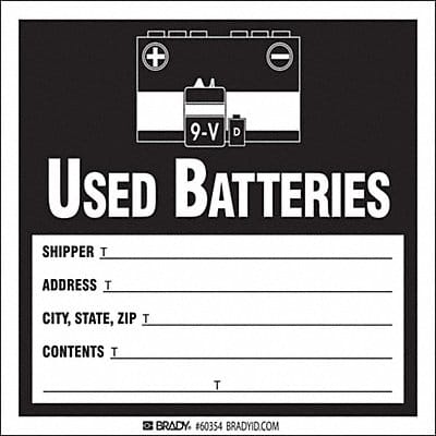 DOT Handling Label Waste 6 W PK100