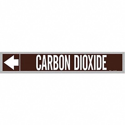 Pipe Mrkr Carbon Dioxde 1in H 8in W