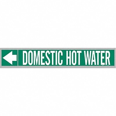 Pipe Markr Domestic Hot Water 1in H