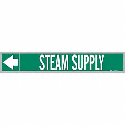 Pipe Markr Steam Supply 1in H 8in W