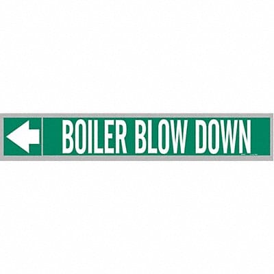 Pipe Marker Boiler Blow Down 2in H