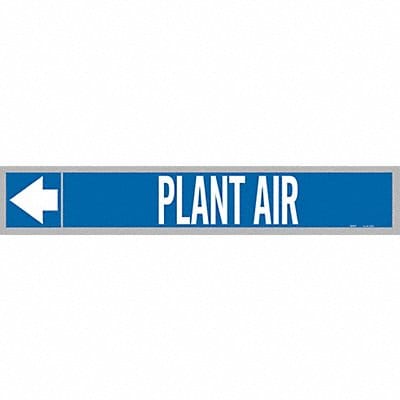 Pipe Marker Plant Air 2in H 12in W