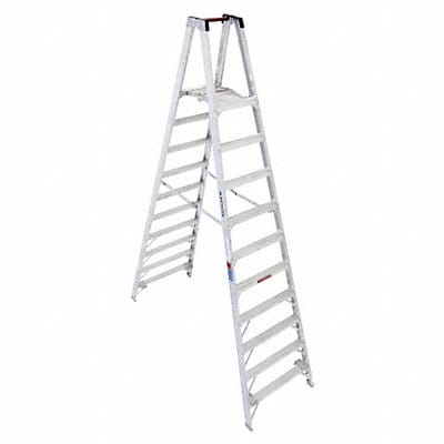 Platform Stepladder 10 ft Aluminum 300lb