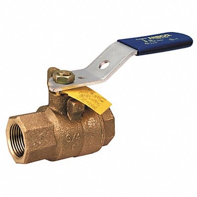 Bronze Ball Valve Inline FNPT 1/2 in