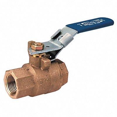 Bronze Ball Valve Inline FNPT 3/4 in