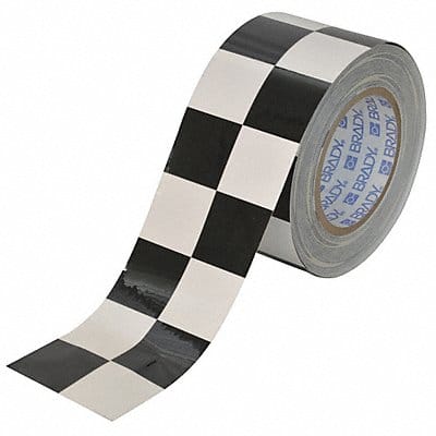 Floor Tape Black/White 3 inx100 ft Roll