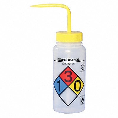 Wash Bottle Std 16 oz Isopropanol Yw PK4