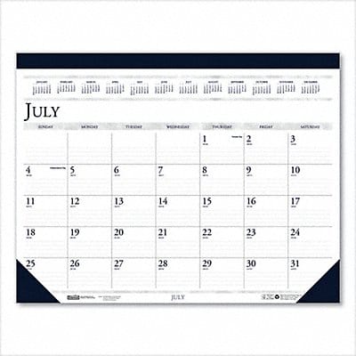 Dated Monthly Desk Calendar 22x17 In