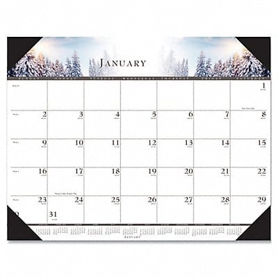 Monthly Desk Calendar 22x17 In Nature