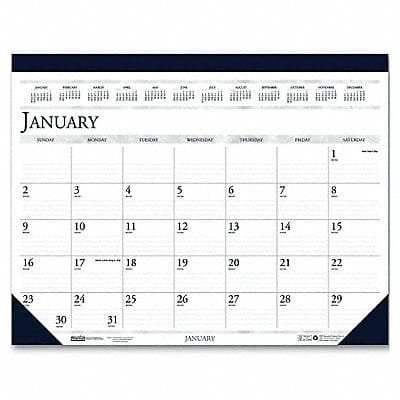 Dated Monthly Desk Calendar 22x17 In.