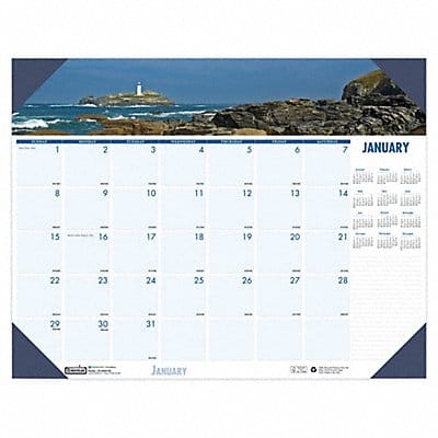 Monthly Desk Pad Calendar 18-1/2x13 In.