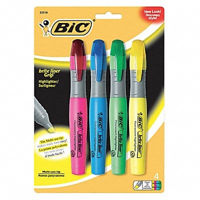 Highlighter Set Flourescent XL Grip PK4