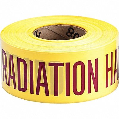 Barricade Tape Yellow 200 ft L 3 in