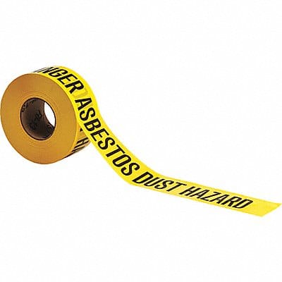 Barricade Tape Black/Yellow 1000 ft L