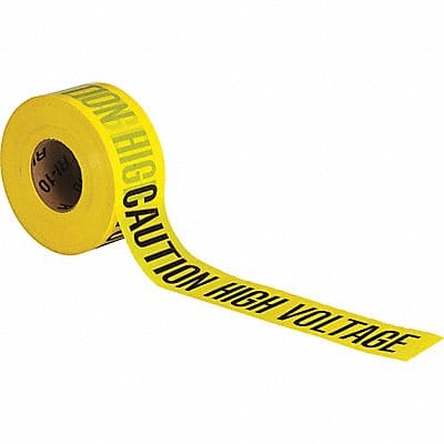 Barricade Tape Yellow 1 000 ft L 3 in