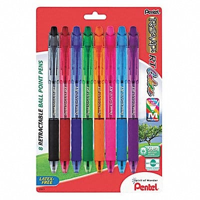 Ballpoint Pens Assorted PK8