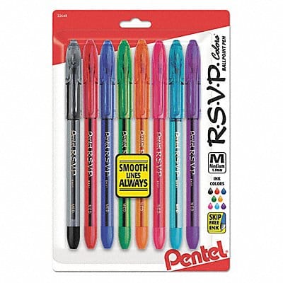 Ballpoint Pens Assorted PK8