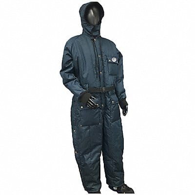 Coverall with Hood XL Navy Nylon