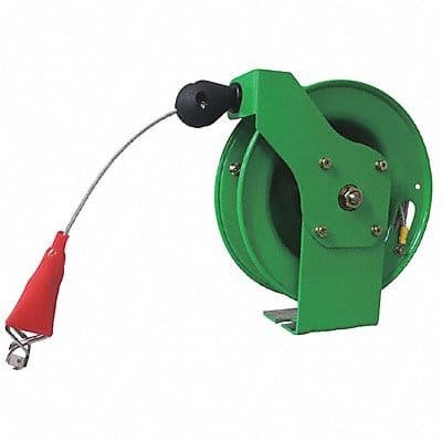 Cable Reel 50 ft Powder Coated Green