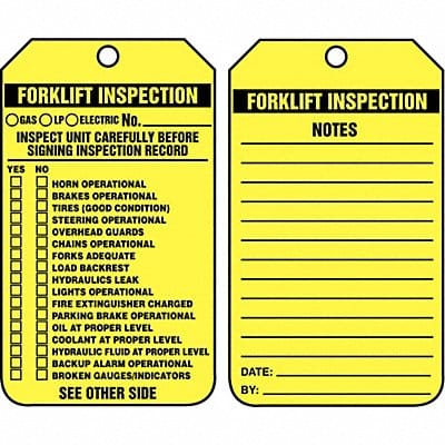 Inspection Tag 5-3/4 x 3-1/4 PK25