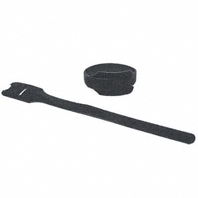 Hook-and-Loop Cable Tie 8 in Black PK675