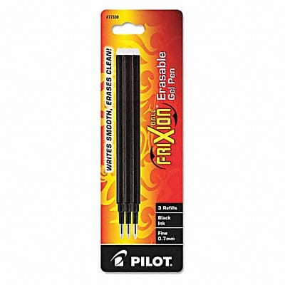 Refill Erasable Gel Ink Pen Black PK3