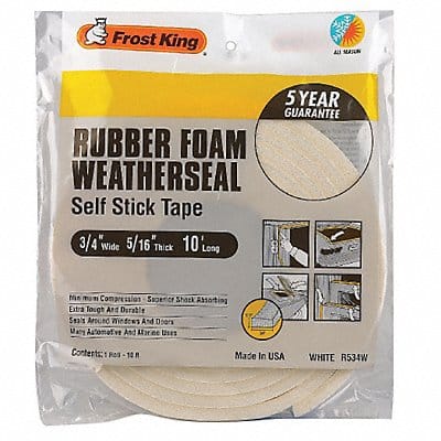 H3683 Spnge Rubber Foam Tape 3/4Inx10 ft 8 mil