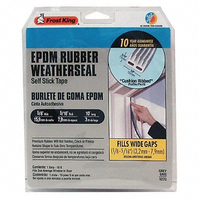 H3960 Weatherseal 10 ft Gray EPDM